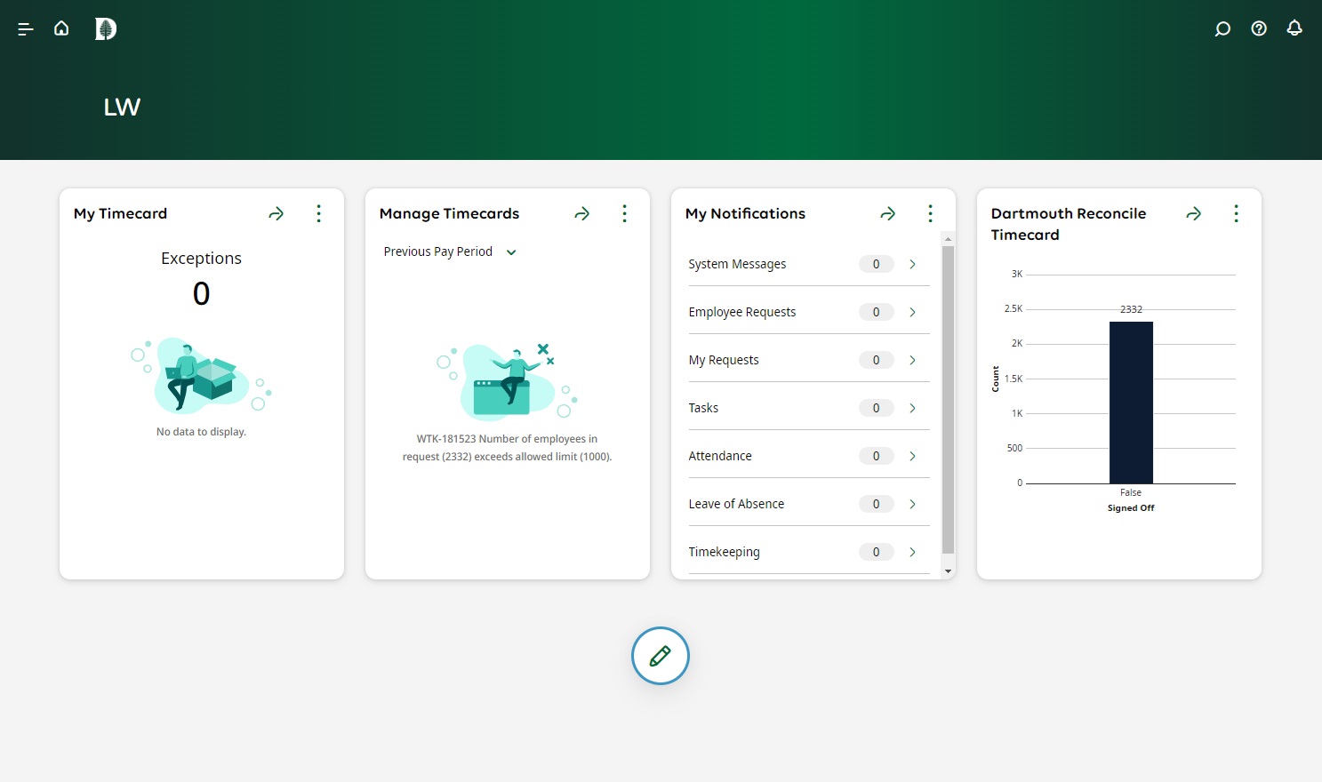 Supervisor Dashboard