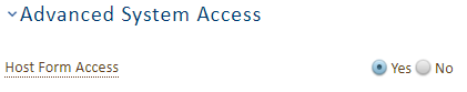 Host Form Access Question