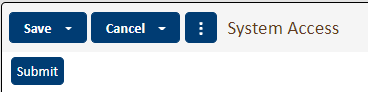 Top of System Access Submit and Save Draft buttons