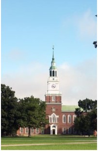 Baker Tower on a sunny clear summer day