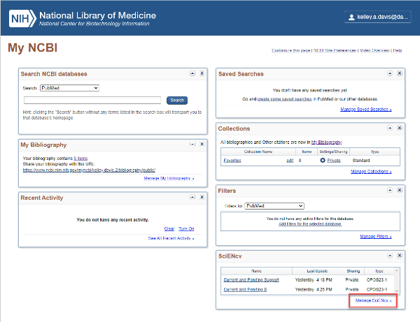 ncbi dashboard