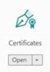 Certificates